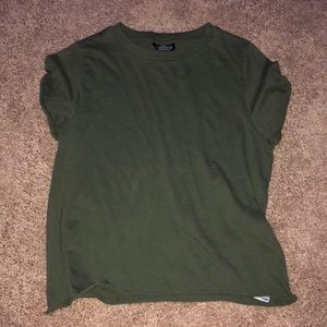 TopShop Green Crop top